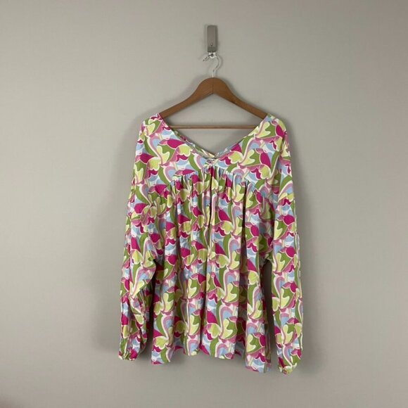 Michelle McDowell The Loren Top in Come Away With Me Melon Size XXL - Picture 1 of 6